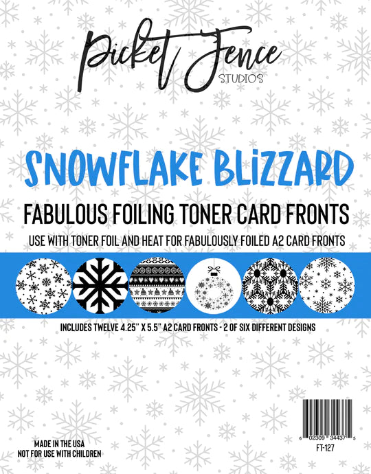Façades fabuleuses de cartes de toner - Snowflake Blizzard