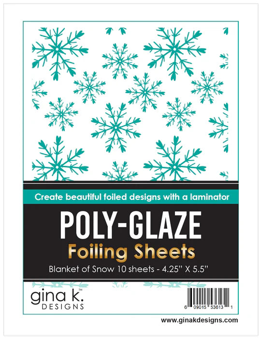 POLY-GLAZE Foiling Sheets - Blanket of Snow