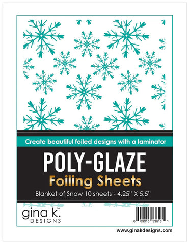 POLY-GLAZE Foiling Sheets - Blanket of Snow