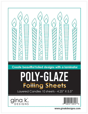 POLY-GLAZE Foiling Sheets - Layered Candles