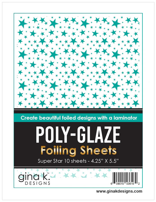 POLY-GLAZE Foiling Sheets - super Star