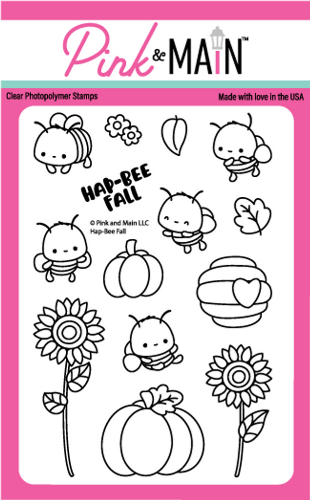 HAP-BEE FALL 4X6 STAMP SET