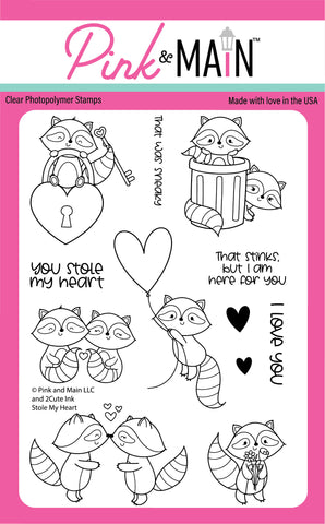 Stole My Heart 4X6 Stamp Set