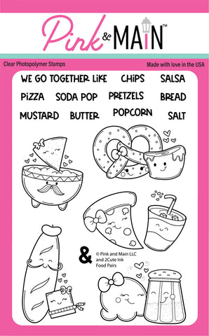 Food Pairs 4X6 Stamp Set