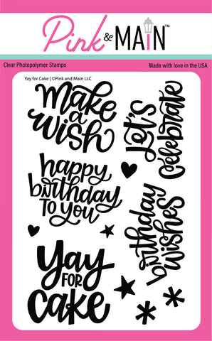 Yay For Cake 4X6 Stamp Set