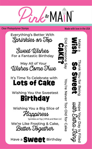 Sprinkles On Top 4X6 Stamp Set