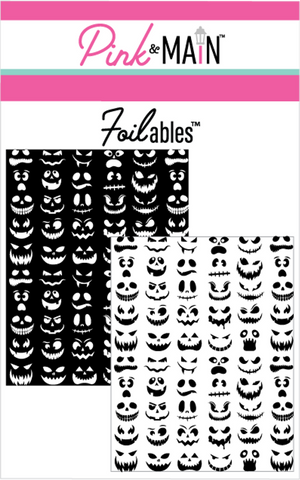 SPOOKY FACES FOILABLES PANELS (2 DESIGNS)