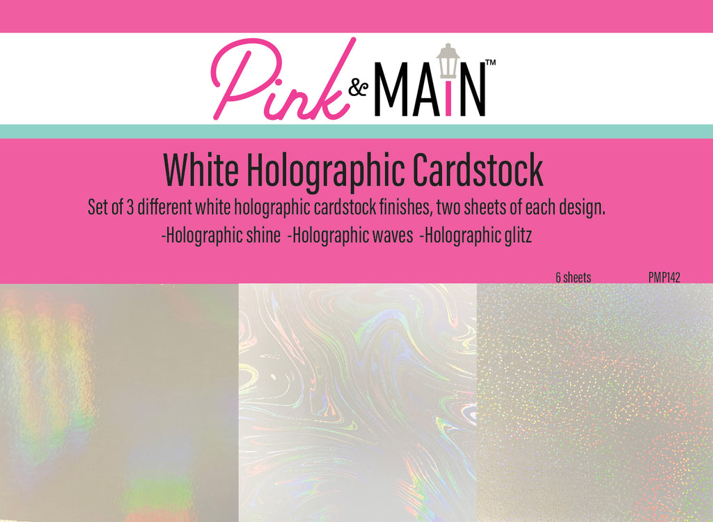 White Holographic Paper Pack 6X6