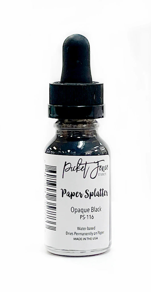 Paper Splatter-Opaque Black