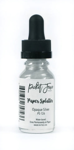 Paper Splatter-Opaque Silver