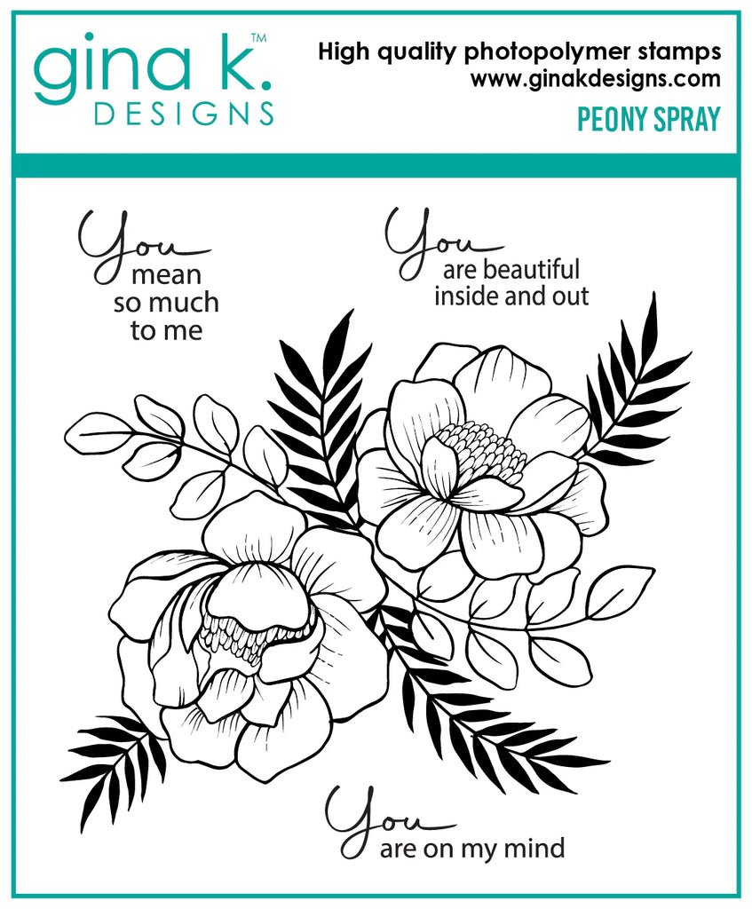 Peony Spray Stamp Set