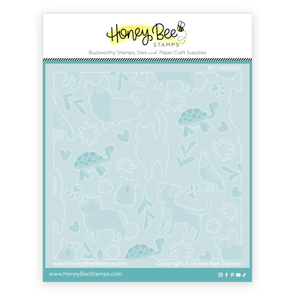 Pet Friends Layering Stencil (Set Of 6)