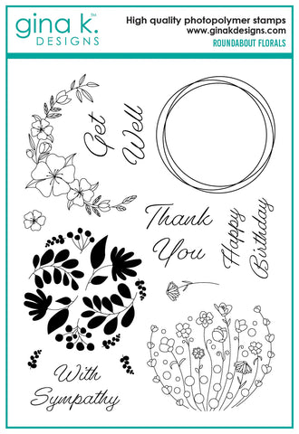 Roundabout Florals Stamp set