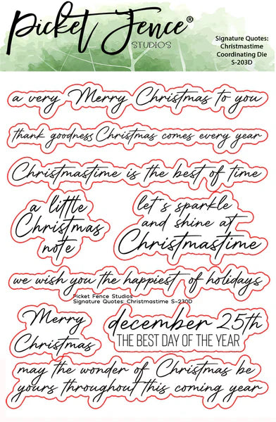 Signature Quotes: Christmastime Die 4x5