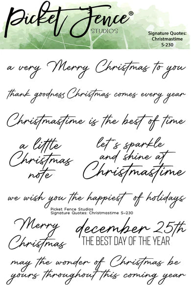 4 x 5 Signature Quotes: Christmastime