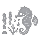 Luna the Seahorse Etched Dies from the Out and About Collection