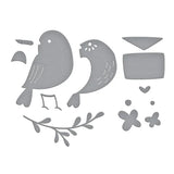 Love Note Bird Etched Dies from the Out and About Collection