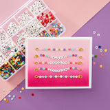 Bestie Alphabet Beads & Sentiments Clear Stamp & Die Set from the Beads of Friendship Collection