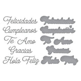 Spanish Everyday Sentiments Etched Dies from the International Sentiments Collection