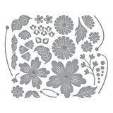 Floral Spray Etched Dies from the Bayfair Collection