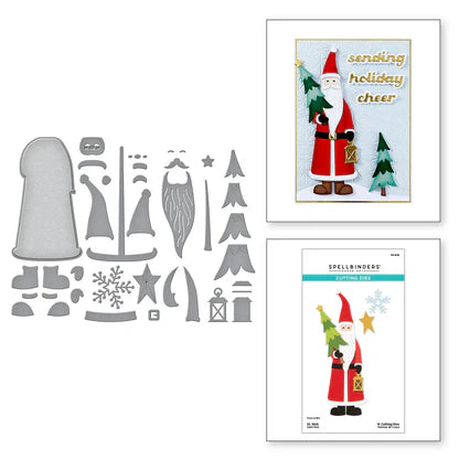 St. Nick Etched Dies from the Home for the Holidays Collection