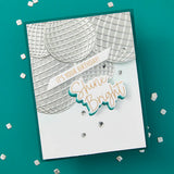 Shine Bright Sentiment Strips Press Plate & Die Set from the Shine Bright Collection by Carissa Wiley