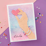 Bestie Sentiments Press Plate & Die Set from the Beads of Friendship Collection