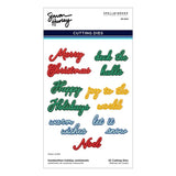 Handwritten Holiday Sentiments Etched Dies from the Let It Snow Collection by Simon Hurley