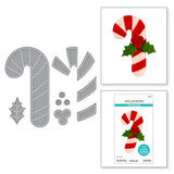 Felt Candy Cane Etched Dies from the Felt Stitch & Create Collection by Nicole Spohr