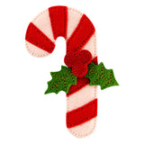 Felt Candy Cane Etched Dies from the Felt Stitch & Create Collection by Nicole Spohr