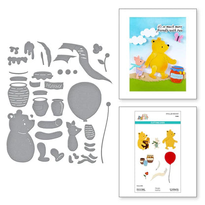 Pooh & Piglet Etched Dies from the Say Cheese Classic Pooh Collection in Collaboration with Simple Stories