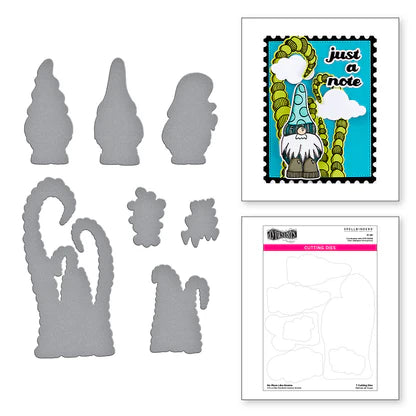 No Place Like Gnome Etched Dies for Coordinating Stamp Set by Dyan Reaveley