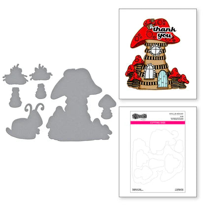 Toadstool Tales Etched Dies for Coordinating Stamp Set by Dyan Reaveley