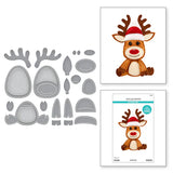 Felt Reindeer Etched Dies from the Felt Stitch & Create Collection by Nicole Spohr