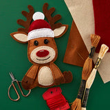 Felt Reindeer Etched Dies from the Felt Stitch & Create Collection by Nicole Spohr