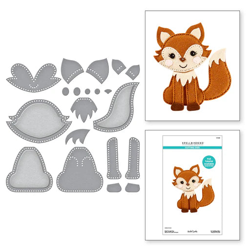 Felt Forest Fox Etched Dies from the Felt Stitch & Create Collection by Nicole Spohr