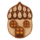 Felt Autumn Acorn House Etched Dies from the Felt Stitch & Create Collection by Nicole Spohr