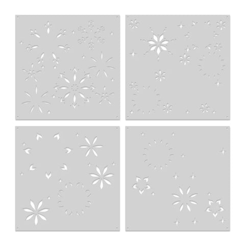 Color Layering Snowflake Stencils