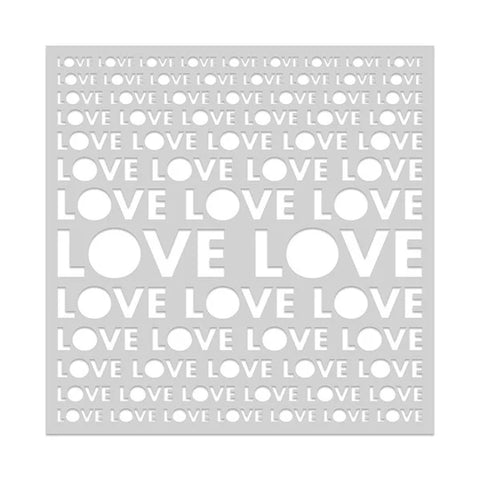 Lots of Love Stencil from the Love Notes Collection