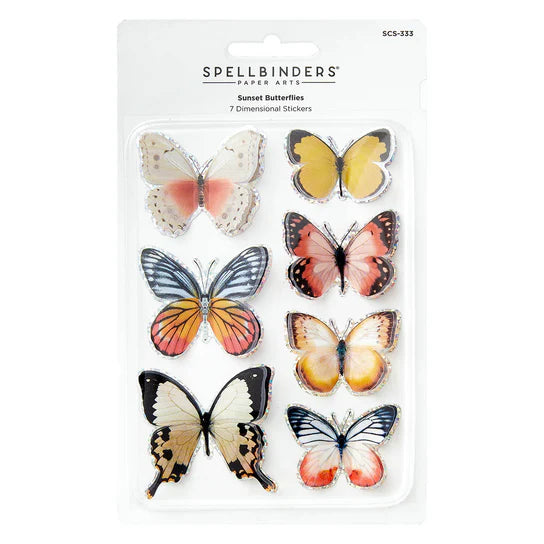 Sunset Butterflies Stickers from the Timeless Collection