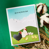 Spring Chicken Clear Stamp & Die Set from the On the Farm Collection