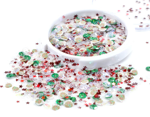 Sequin Mix + Embellishments-Gingerbread