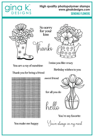 Sending Flowers Stamp set