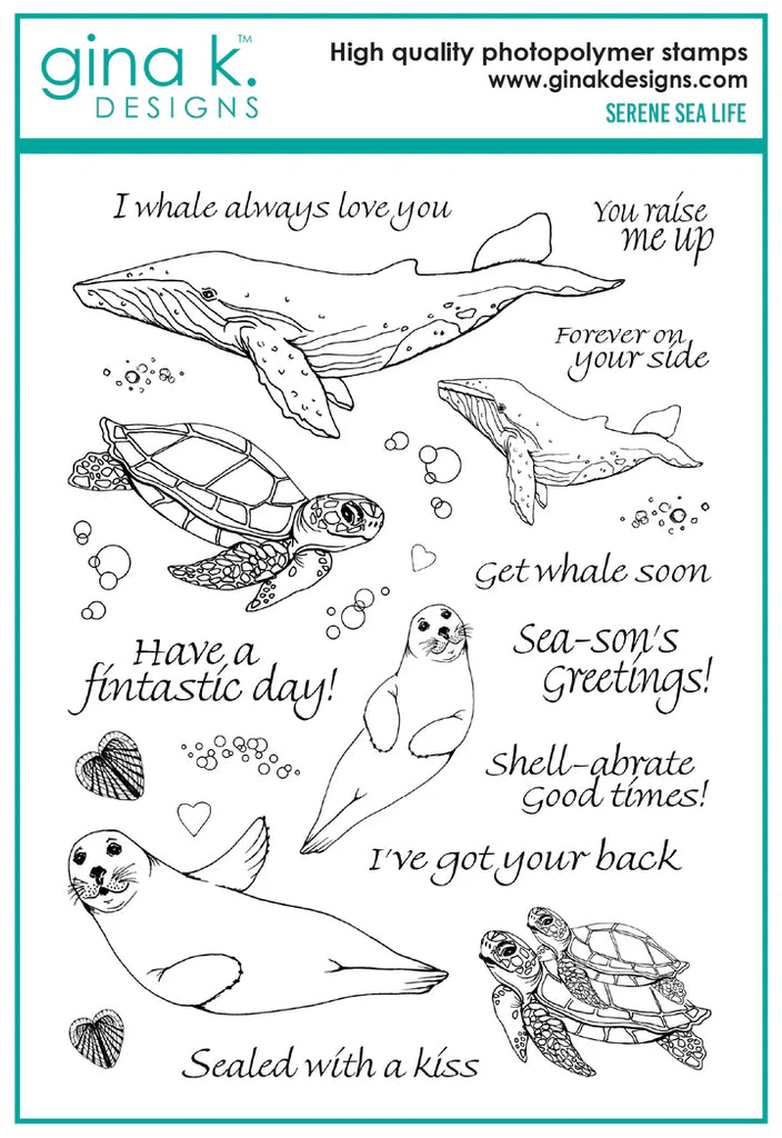 Serene Sea life Stamp Set