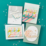 Layered Disco Impressions Stencils from the Shine Bright Collection by Carissa Wiley