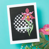 Layered Iris Etched Dies from the Spotlight Frames and Florals Collection by Lisa Horton