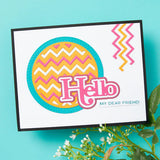 A Little Hello Sentiments Clear Stamp and Die Set from the Spotlight Frames and Florals Collection by Lisa Horton