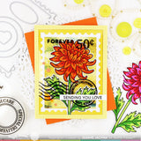     Sketched Chrysanthemum Coloring Stencil
