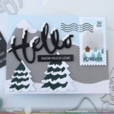 Snowcapped Hello Word Die