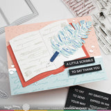 Subsentiemnts Quill Note Diecut